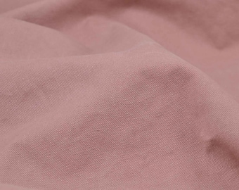 Canvas Heavy Washed Pale Pink, dusty rose by Mind the Maker - 145 cm wide - matte fabric, solid color