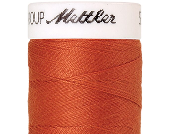Seralon 200m col. 1176 (Dark Orange) Nähgarn von Amann Mettler - Hochwertiges Nähgarn für Näharbeiten - 200 Meter auf der Rolle – Farbe Dark