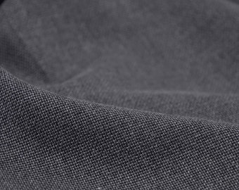 Bamboe broekenstof in effen grijs, gevlekt voor jurken, rokken - 150 cm breed - stof gevlekt, UNI