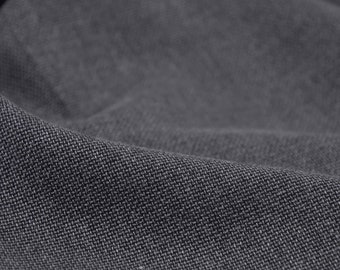 Bamboo trouser fabric in solid grey, melange, for dresses, skirts - 150 cm wide - melange fabric, solid