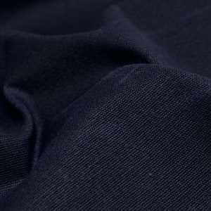 Canvas Light Waxed Indigo Night, dark blue by Mind the Maker - 145 cm wide - coated fabric, UNI