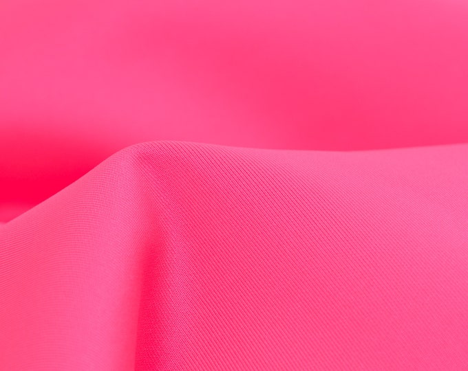 Jersey Sporty plain in neon pink, fuchsia by Katia Fabrics - 180 cm wide - smooth fabric, UNI