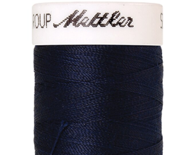 Seralon 200 m col. 825 (Navy) sewing thread by Amann Mettler - High-quality sewing thread for sewing projects - 200 meters on the roll - Color Navy - Sewing thread