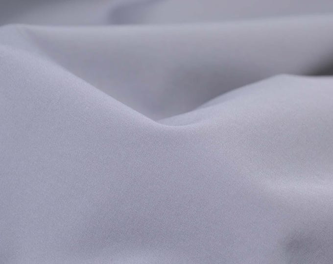 Softshell fabric with fleece backing, water-repellent, solid color, light grey - 145 cm wide - matte fabric, solid color