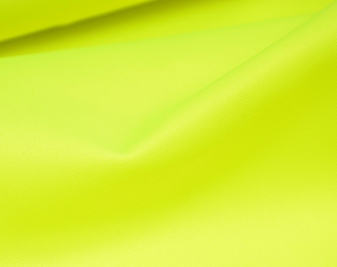 Jersey Sporty uni in neon yellow by Katia Fabrics - 180 cm wide - smooth fabric, UNI