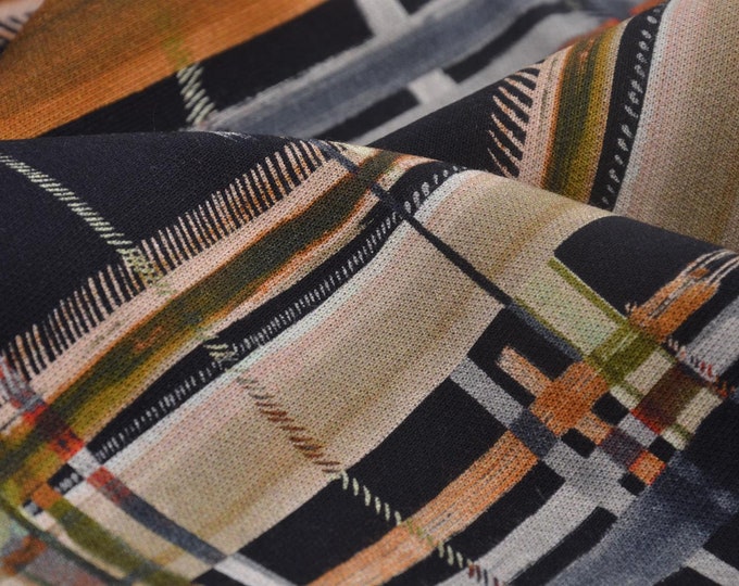 Interlock-Jersey mit Karo von Hilco