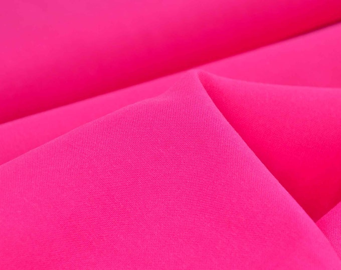Solid pink viscose blouse fabric from Katia Fabrics - 140 cm wide - smooth fabric, solid color