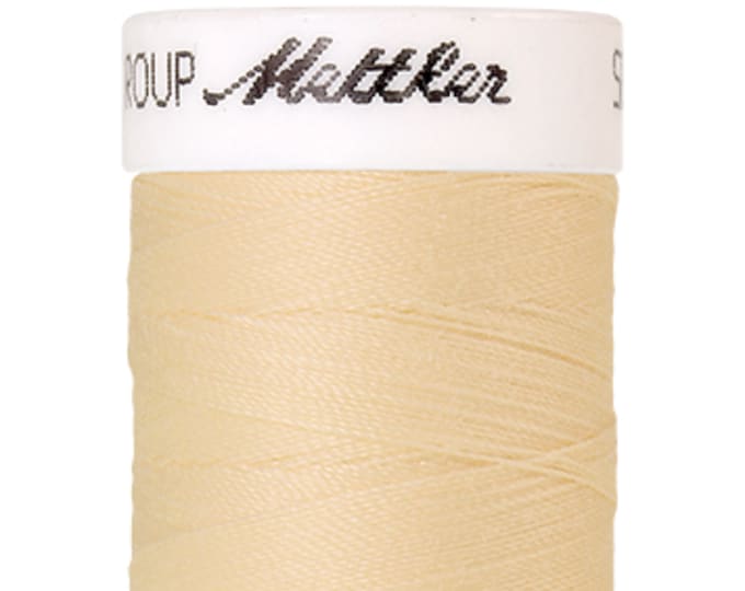 Seralon 200 m col. 1455 (Butter Cream) sewing thread by Amann Mettler - High-quality sewing thread for sewing projects - 200 meters on the roll - Color Butter