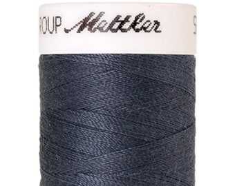 Seralon 200 m col. 311 (Blue Shadow) sewing thread from Amann Mettler - high-quality sewing thread for sewing work - 200 meters on the roll - color blue