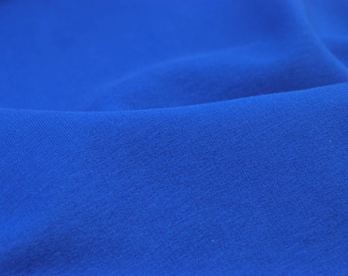 Sweatstoff Basic aus Baumwolle uni royalblau, blau - 150cm breit - Stoff matt UNI