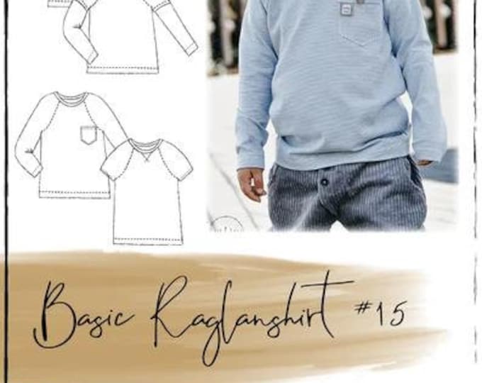 Paper sewing pattern Basic Raglan Shirt LEMELdesign