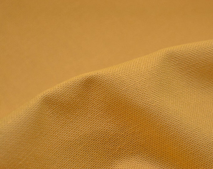 Canvas Stoff uni aus Baumwolle in gelb, curry - 135cm breit - Stoff matt UNI