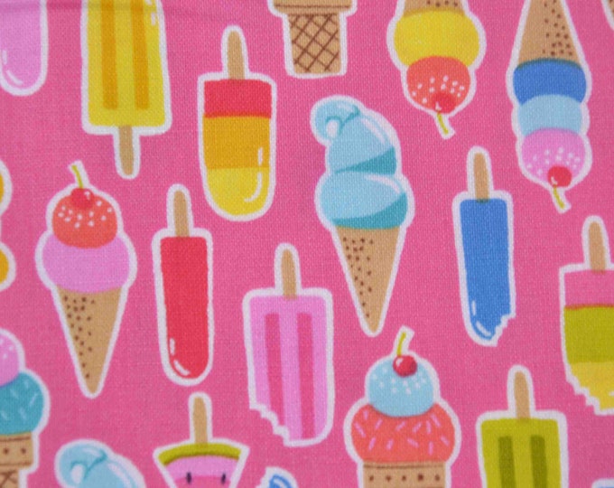 Pool Party, Eis, Pink, Baumwollstoff, Patchwork, Lollies - Makower 2442 P
