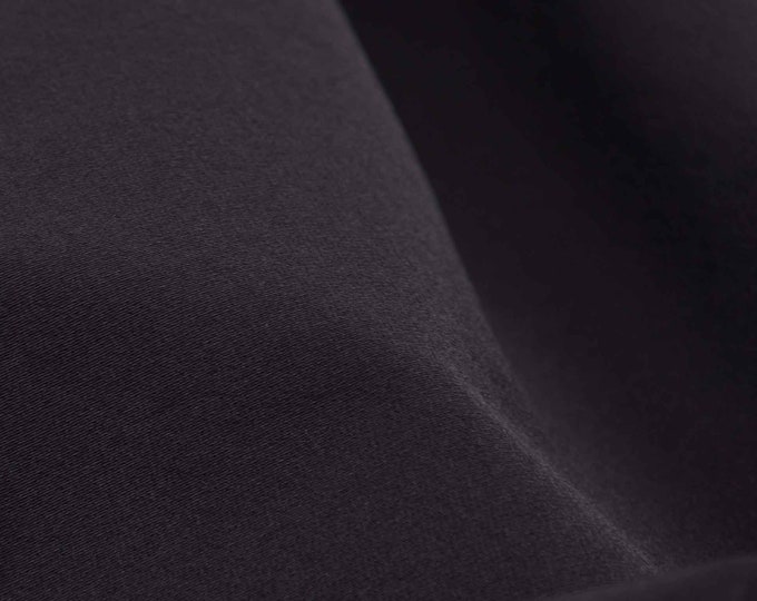 Waterproof softshell plain black, elastic, sportswear - 150 cm wide - smooth fabric, UNI