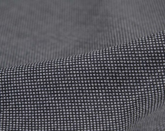 Trouser fabric made of wool, polyester, stretch, thin, melange, grey - 150 cm wide - melange fabric