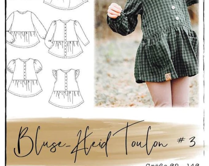 Paper pattern blouse-dress Toulon LEMELdesign