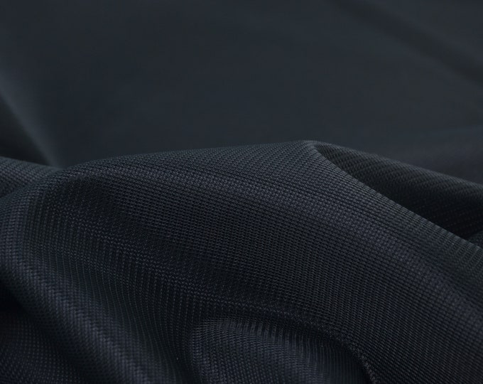 Abendmode Futterstoff, Wirkfutter, uni schwarz - 140cm breit - Stoff halb transparent, UNI