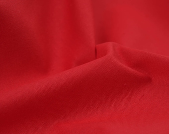 Cotton fabric, printed fabric, solid red, rouge - 155 cm wide - smooth fabric, solid color