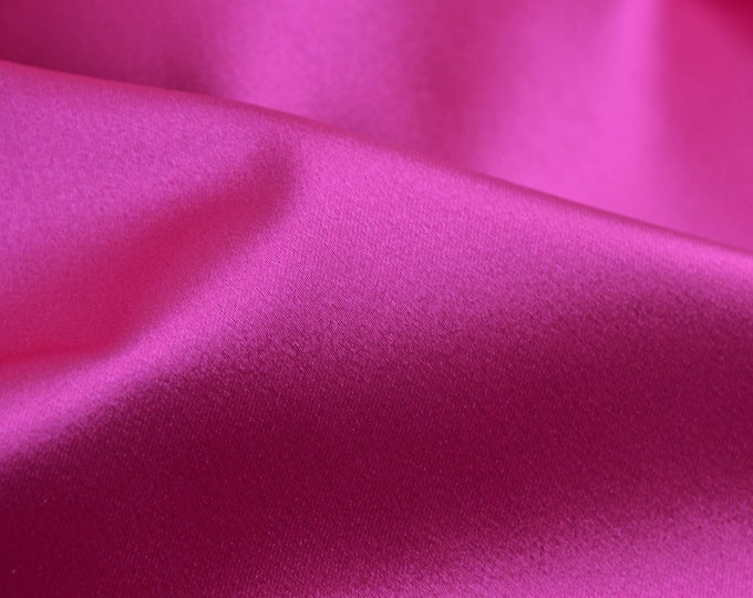 Evening wear satin stretch blue for dance dresses - 130 cm wide - fabric smooth UNI