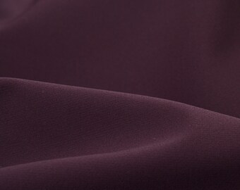 Bi-stretch dress fabric, wrinkle-resistant, Bordeaux, red, wine red - 140 cm wide - fabric with a slight sheen, solid color