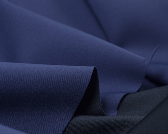 Sportswear double-sided blue, elastic, thin, light - 145 cm wide - fabric can be used on both sides, UNI