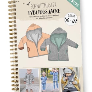 Lyblings jacket 56-122, paper pattern children's jacket with zip