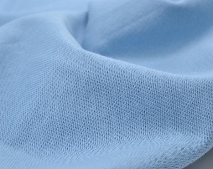 Bündchenstoff aus Bio Baumwolle in blau, navy - 82,5cm breit - Stoff glatt UNI