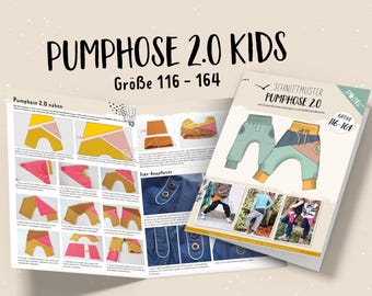 Harem Pants 2.0 (Sizes 116 - 164) Paper Sewing Pattern by Lybstes