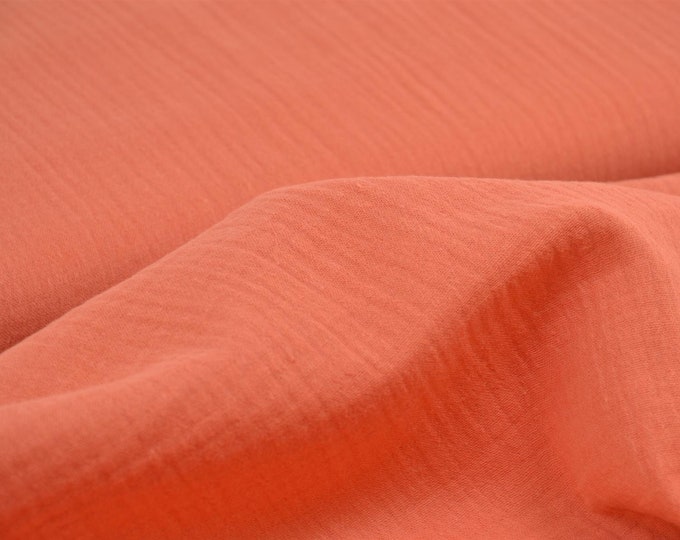 Muslin, Fiber Mood, orange, cotton, double gauze