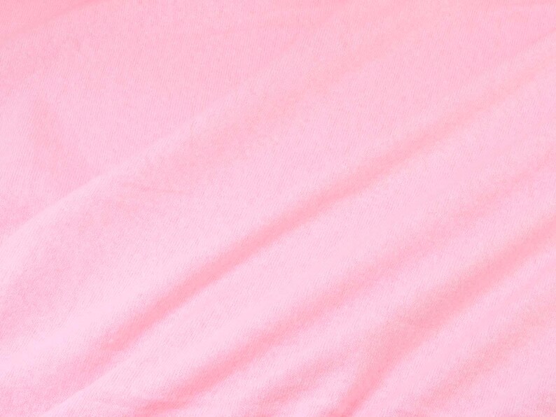 Tejido de punto rosa claro Gillo de algodón de Hilco - 175 cm de ancho - tejido de punto de color liso imagen 8