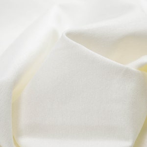 Jersey made of viscose in cream-white - 150 cm wide - smooth fabric UNI