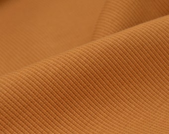 Cuffs made of organic cotton by Mind the Maker in curry, yellow - 110 cm wide - knit fabric, UNI