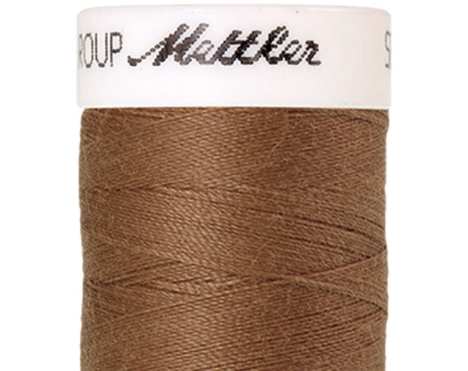Seralon 200 m col. 287 (Dark Tan) sewing thread by Amann Mettler - High-quality sewing thread for sewing projects - 200 meters on a spool - Color: Dark Tan