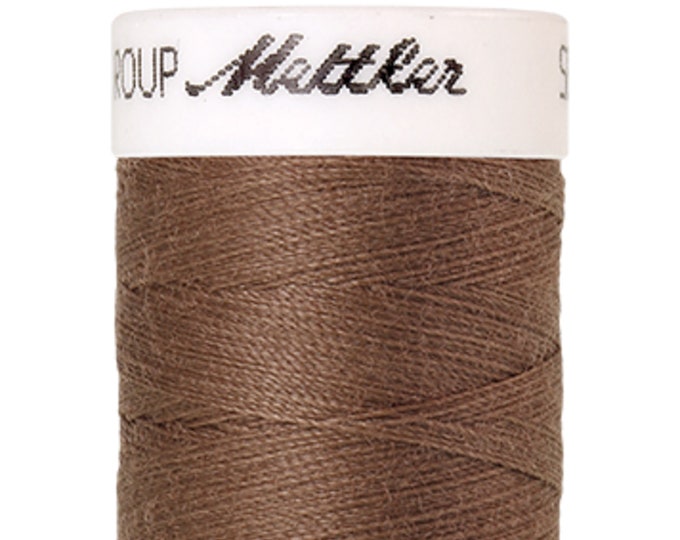 Seralon 200 m col. 387 (Brown Mushroom) sewing thread by Amann Mettler - High-quality sewing thread for sewing projects - 200 meters on a spool - Color Br
