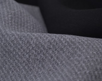 Scuba grey mottled, very light, cotton, sportswear - 140 cm wide - smooth fabric, melange