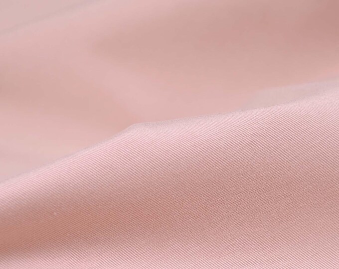 Tencel stretch trouser fabric in solid pink/dusty rose from Hilco - 145 cm wide - fabric with a slight sheen, solid color