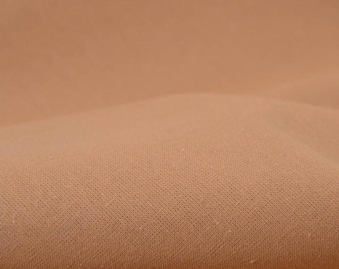 Baumwollstoff, Druckstoff, Uni in Cappuccino, beige  - 155cm breit - Stoff glatt, UNI