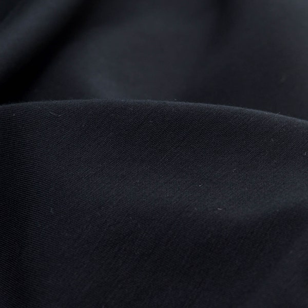 Jersey aus Modal uni in schwarz - 160cm breit - Stoff glatt UNI