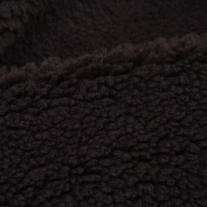 Coat fabric fur, plush, teddy brown - 150 cm wide - fabric fluffy UNI