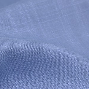 Blouse fabric viscose, linen plain blue, light blue by Katia Fabrics - 135 cm wide - fabric linen look, UNI