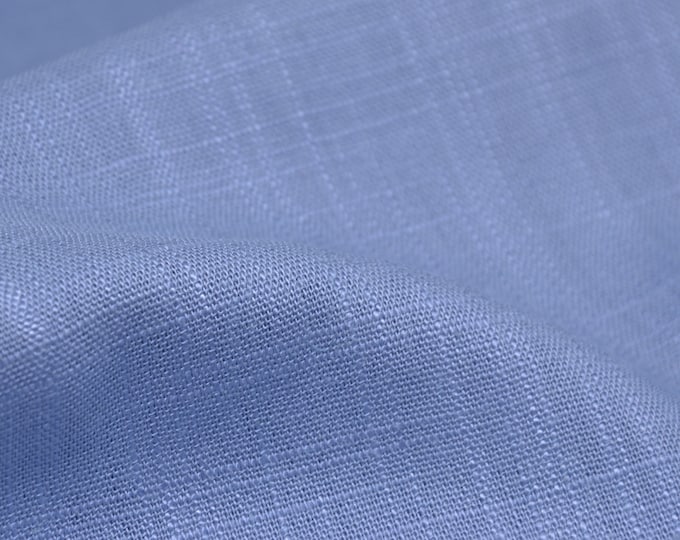 Blusenstoff Viskose, Leinen uni blau, hellblau von Katia Fabrics - 135cm breit - Stoff Leinenoptik, UNI