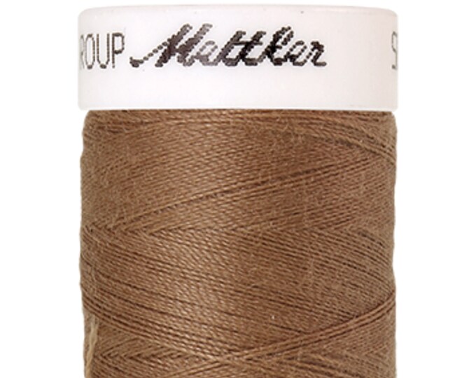 Seralon 200 m col. 1424 (Pecan) sewing thread by Amann Mettler - High-quality sewing thread for sewing work - 200 meters on the roll - Color Pecan - Sewing