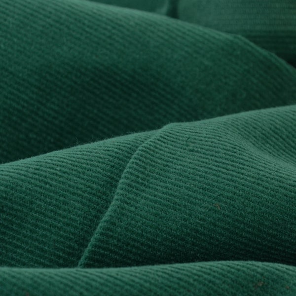 Corduroy cotton green from Fibre Mood - 145 cm wide - fabric matt UNI