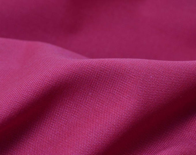Cotton woven fabric, solid color magenta, pink, purple, from Westfalenstoffe - 150 cm wide - smooth fabric, solid color