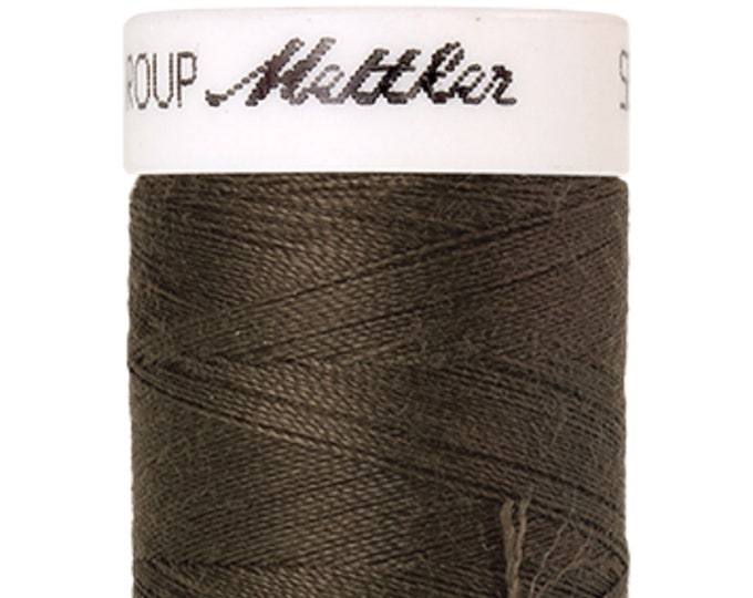 Seralon 200m col. 1043 (Olive) Nähgarn von Amann Mettler - Hochwertiges Nähgarn für Näharbeiten - 200 Meter auf der Rolle – Farbe Olive - Nä