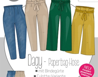 Paper pattern pants Dagy | Size 32-48, ki-ba-doo