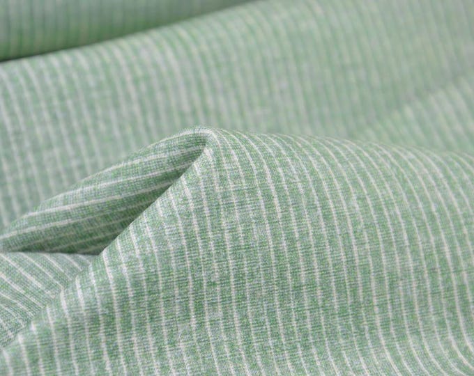 Romanit jersey made of viscose, stripes, green, white - 145 cm wide - fabric can be used on both sides, stripes