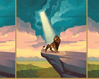 Jersey Print Disney Lion King Panel