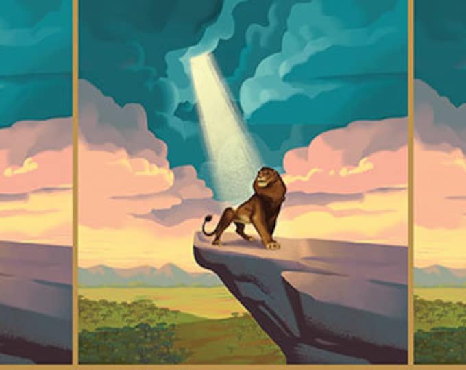 Jersey Print Disney Lion King Panel