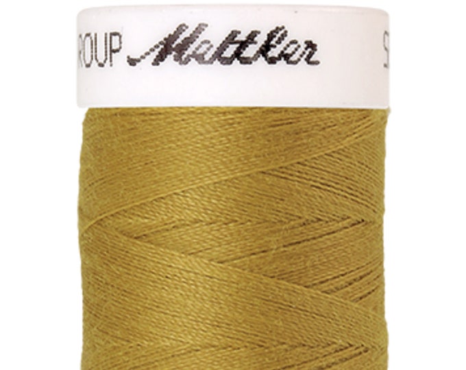 Seralon 200 m col. 1102 (Ochre) sewing thread by Amann Mettler - High-quality sewing thread for sewing projects - 200 meters on a spool - Color Ochre - Sewing